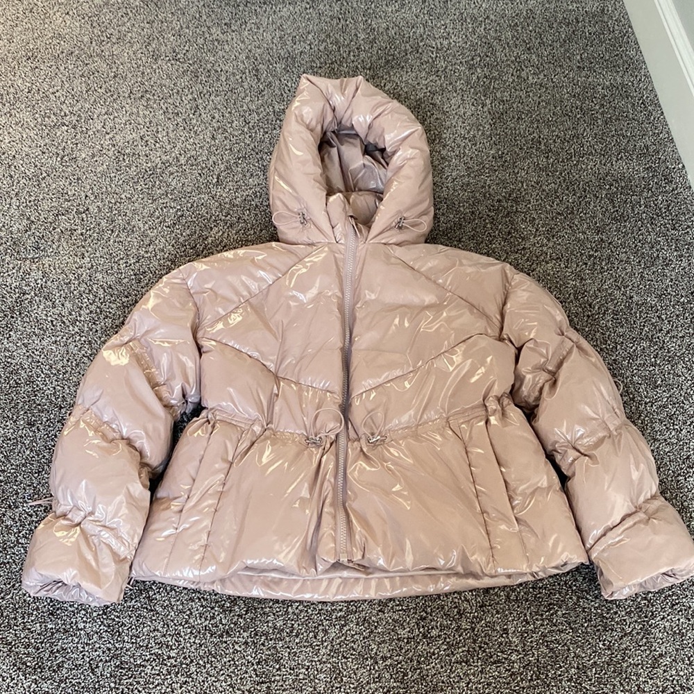 ALO Stunner Puffer Jacket Dusty Pink Size Small - Picture 4 of 14